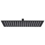 Vidaxl pomme de douche pluie acier inoxydable 50x50 cm carr�e noir