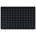 Vidaxl pomme de douche pluie inox 30x20 cm rectangulaire noir