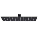 Vidaxl pomme de douche pluie inox 30x20 cm rectangulaire noir