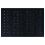 Vidaxl pomme de douche pluie inox 30x20 cm rectangulaire noir