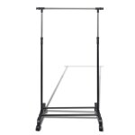 Vidaxl port - manteau r�glable 4 roulettes 1 rail d'accrochage