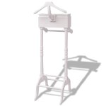 Vidaxl portant  vtements avec armoire bois blanc