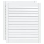 Vidaxl portes d'armoire � persiennes 2 pcs blanc 69x59, 4 cm pin massif