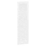 Vidaxl portes d'armoire � persiennes 2 pcs blanc 99x29, 5 cm