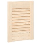 Vidaxl porte d'armoire � persiennes 39, 5x29, 5 cm bois de pin massif