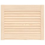 Vidaxl porte d'armoire � persiennes 39, 5x49, 4 cm bois de pin massif