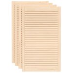 Vidaxl portes d'armoire  persiennes 4 pcs 99, 3x59, 4 cm pin massif