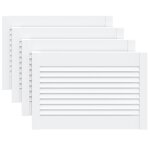Vidaxl portes d'armoire � persiennes 4pcs blanc 39, 5x59, 4cm pin massif