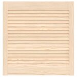 Vidaxl porte d'armoire � persiennes 61, 5x59, 4 cm bois de pin massif