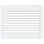 Vidaxl porte d'armoire � persiennes blanc 39, 5x49, 4 cm pin massif