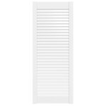 Vidaxl porte d'armoire � persiennes blanc 99, 3x39, 4 cm pin massif