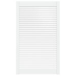Vidaxl porte d'armoire � persiennes blanc 99, 3x59, 4 cm pin massif