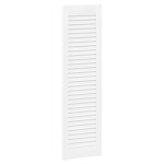 Vidaxl porte d'armoire � persiennes blanc 99x29, 5 cm