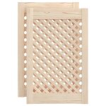 Vidaxl portes d'armoires en treillis 2 pcs 39, 5x61, 5 cm pin massif