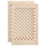 Vidaxl portes d'armoires en treillis 2 pcs 39, 5x61, 5 cm pin massif