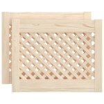 Vidaxl portes d'armoires en treillis 2 pcs 49, 5x39, 5 cm pin massif