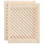 Vidaxl portes d'armoires en treillis 2 pcs 49, 5x61, 5 cm pin massif