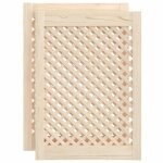 Vidaxl portes d'armoires en treillis 2 pcs 49, 5x69 cm pin massif