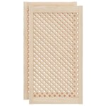Vidaxl portes d'armoires en treillis 2 pcs 49, 5x99 cm pin massif