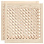 Vidaxl portes d'armoires en treillis 2 pcs 59, 5x61, 5 cm pin massif