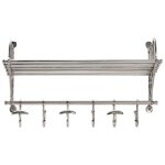 Vidaxl porte - bagages avec cintres mural aluminium