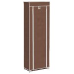 Vidaxl porte - chaussures �tag�res 162 x 57 x 29 cm brun
