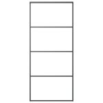 Vidaxl porte coulissante aluminium et verre esg 90x205 cm noir Vidaxl porte coulissante aluminium et verre esg 90x205 cm noir