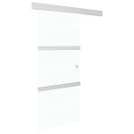 Vidaxl porte coulissante  butes verre esg et aluminium 76x205 cm