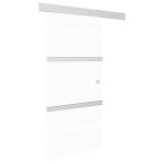 Vidaxl porte coulissante  butes verre esg et aluminium 90x205 cm