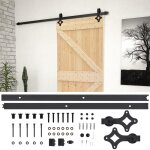Vidaxl porte coulissante et kit de quincaillerie 100x210 cm pin massif