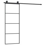 Vidaxl porte coulissante avec kit de quincaillerie 76x205 cm verre esg Vidaxl porte coulissante avec kit de quincaillerie 76x205 cm verre esg