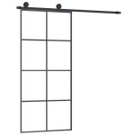 Vidaxl porte coulissante avec kit de quincaillerie 90x205 cm verre esg