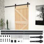 Vidaxl porte coulissante avec kit de quincaillerie 90x210cm pin massif