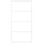 Vidaxl porte coulissante verre esg et aluminium 102, 5x205 cm blanc