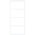 Vidaxl porte coulissante verre esg et aluminium 90x205 cm blanc