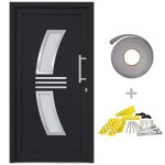 Vidaxl porte d'entr�e anthracite 108x200 cm