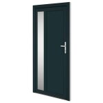 Vidaxl porte d'entrée anthracite 108x208 cm pvc Vidaxl porte d'entrée anthracite 108x208 cm pvc