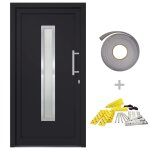 Vidaxl porte d'entrée anthracite 98x190 cm Vidaxl porte d'entrée anthracite 98x190 cm