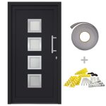 Vidaxl porte d'entrée anthracite 98x200 cm Vidaxl porte d'entrée anthracite 98x200 cm