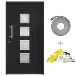Vidaxl porte d'entr�e anthracite 98x200 cm