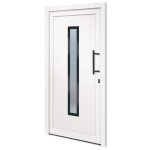 Vidaxl porte d'entrée blanc 108x200 cm pvc Vidaxl porte d'entrée blanc 108x200 cm pvc