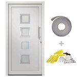 Vidaxl porte d'entr�e blanc 108x208 cm