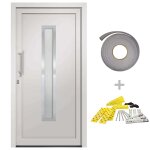 Vidaxl porte d'entr�e blanc 108x208 cm