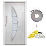 Vidaxl porte d'entr�e blanc 88x200 cm