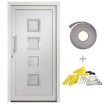 Vidaxl porte d'entr�e blanc 98x190 cm