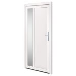 Vidaxl porte d'entr�e blanc 98x200 cm pvc