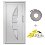 Vidaxl porte d'entr�e blanc 98x208 cm