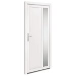 Vidaxl porte d'entr�e blanc 98x208 cm pvc