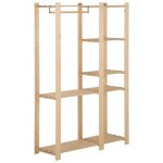 Vidaxl porte - manteau 110x38x170 cm bois de pin massif