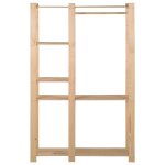 Vidaxl porte - manteau 110x38x170 cm bois de pin massif
